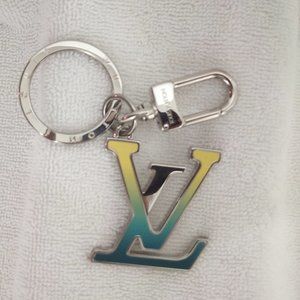 Like New! Louis Vuitton Spotlight Bag Charm/Key Chain w/ Box & Dust Cover